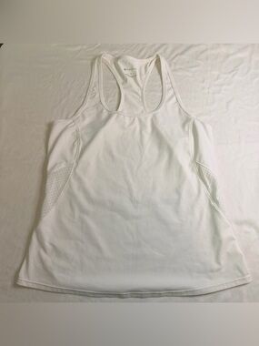 Fabletics Girls Racerback Active Tank – Size L (10–12) – White